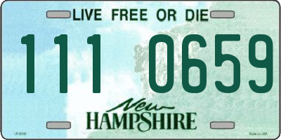 NH license plate 1110659