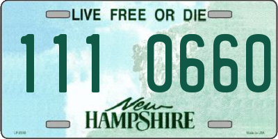 NH license plate 1110660