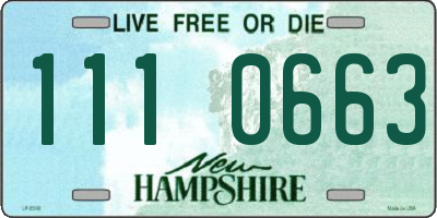 NH license plate 1110663