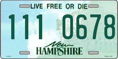NH license plate 1110678