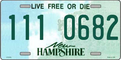 NH license plate 1110682