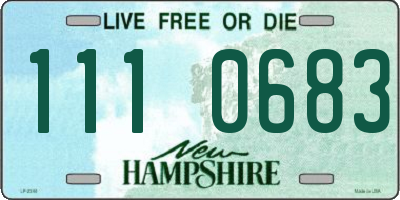 NH license plate 1110683