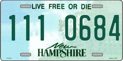 NH license plate 1110684