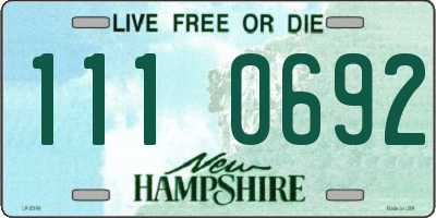 NH license plate 1110692