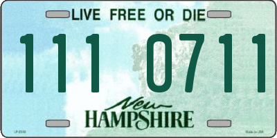 NH license plate 1110711