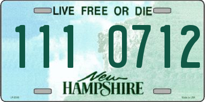 NH license plate 1110712