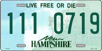 NH license plate 1110719