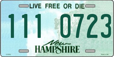 NH license plate 1110723