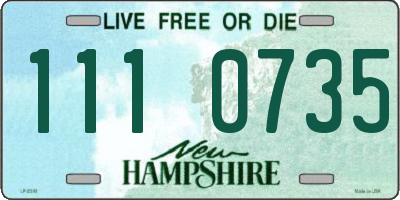 NH license plate 1110735