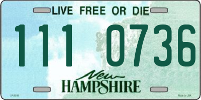NH license plate 1110736