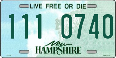 NH license plate 1110740