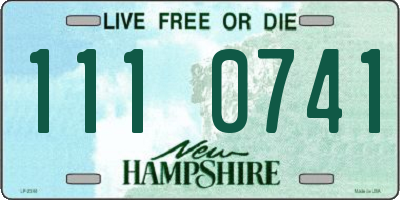 NH license plate 1110741