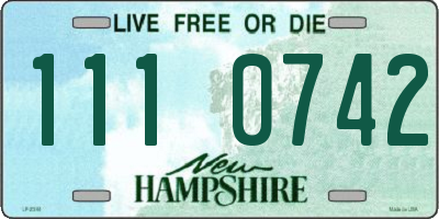 NH license plate 1110742