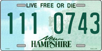 NH license plate 1110743