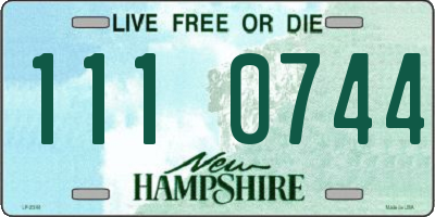 NH license plate 1110744
