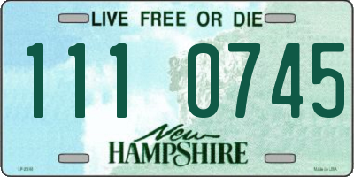 NH license plate 1110745