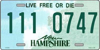 NH license plate 1110747