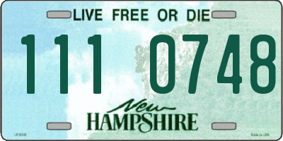 NH license plate 1110748