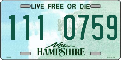 NH license plate 1110759