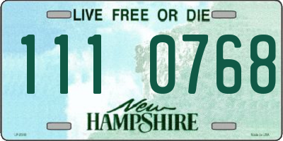 NH license plate 1110768