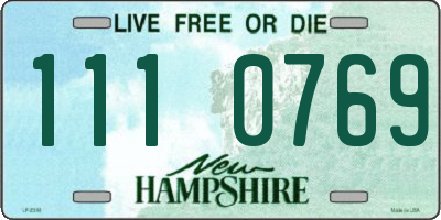 NH license plate 1110769