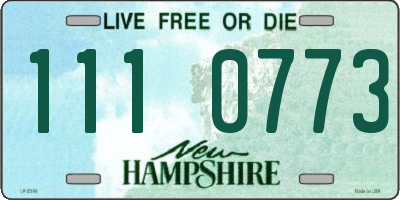 NH license plate 1110773