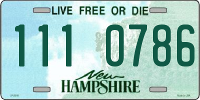 NH license plate 1110786