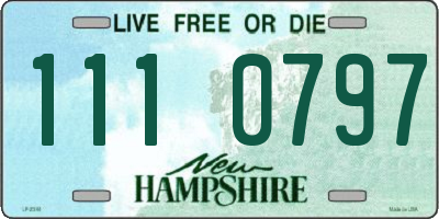 NH license plate 1110797