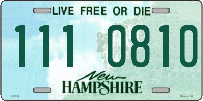 NH license plate 1110810