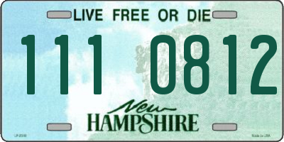 NH license plate 1110812