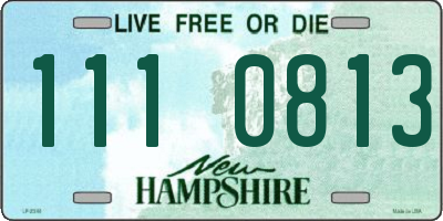 NH license plate 1110813