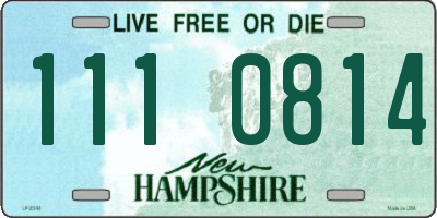 NH license plate 1110814