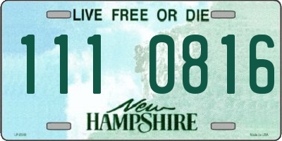 NH license plate 1110816