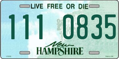 NH license plate 1110835