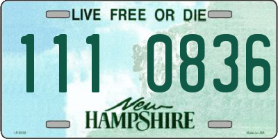 NH license plate 1110836