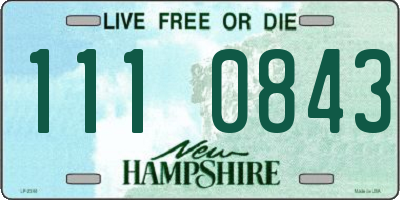 NH license plate 1110843