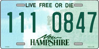 NH license plate 1110847