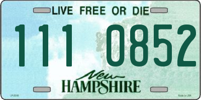 NH license plate 1110852