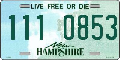 NH license plate 1110853