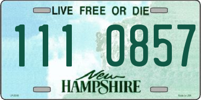 NH license plate 1110857
