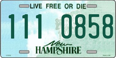 NH license plate 1110858