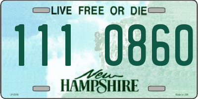 NH license plate 1110860