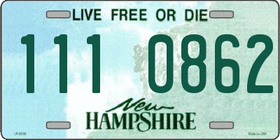 NH license plate 1110862