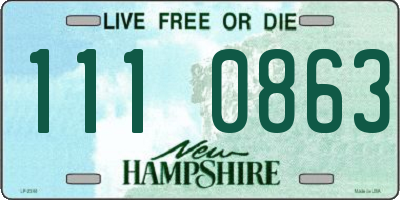 NH license plate 1110863
