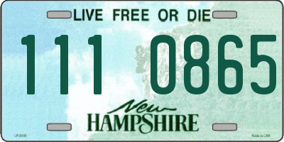NH license plate 1110865