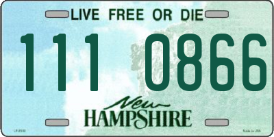 NH license plate 1110866