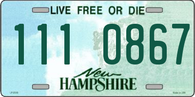 NH license plate 1110867