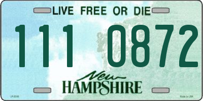 NH license plate 1110872
