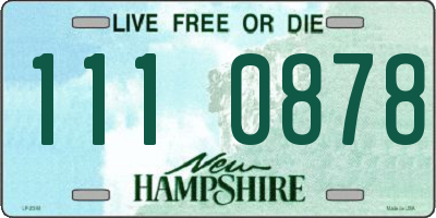 NH license plate 1110878