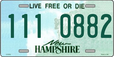NH license plate 1110882
